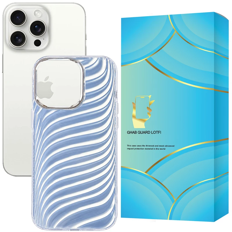 کاور قاب گارد لطفی مدل WAVESD مناسب برای گوشی موبایل اپل iPhone 15 Pro Max