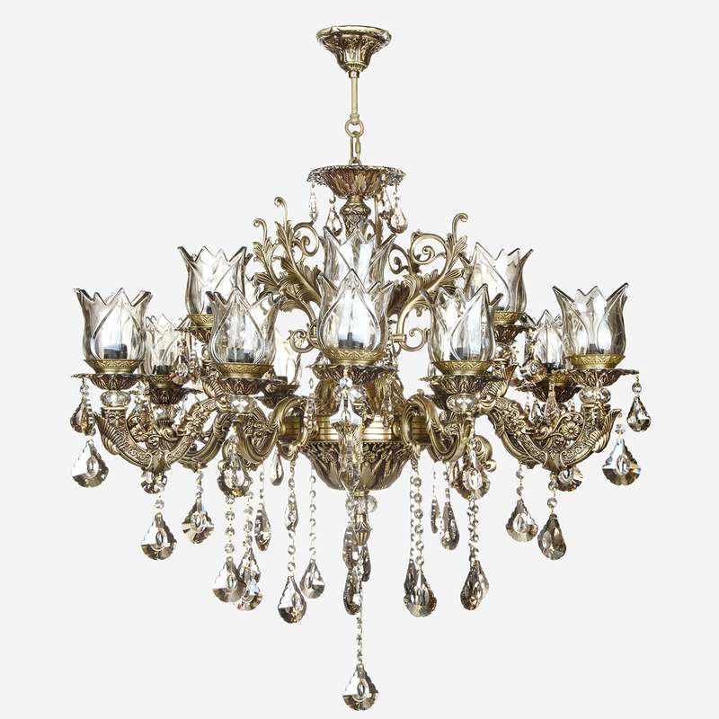   لوستر 18 شعله چشمه نور کد S3644/6+12-A