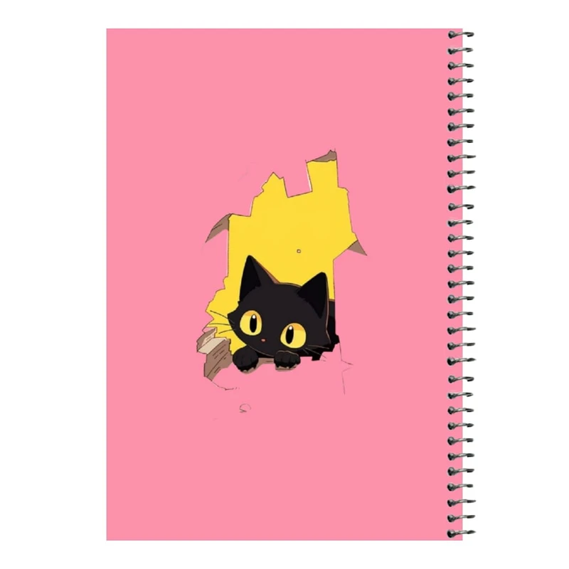 دفتر مشق 80 برگ اس جی مدل گربه   