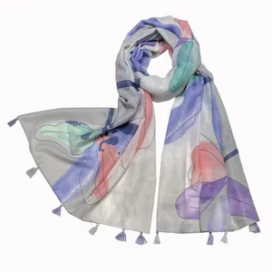 شال زنانه مدل نخی تابستانه کد F 1823