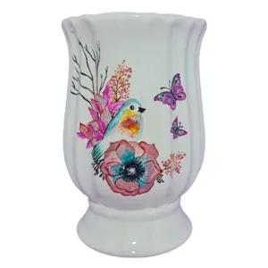 گلدان خانه گل بهار طرح گنجشک