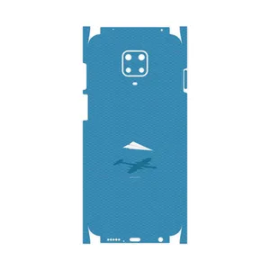 MAHOOT Minimal Paper Airplane-FullSkin Cover Sticker for Xiaomi Redmi Note 9 Pro