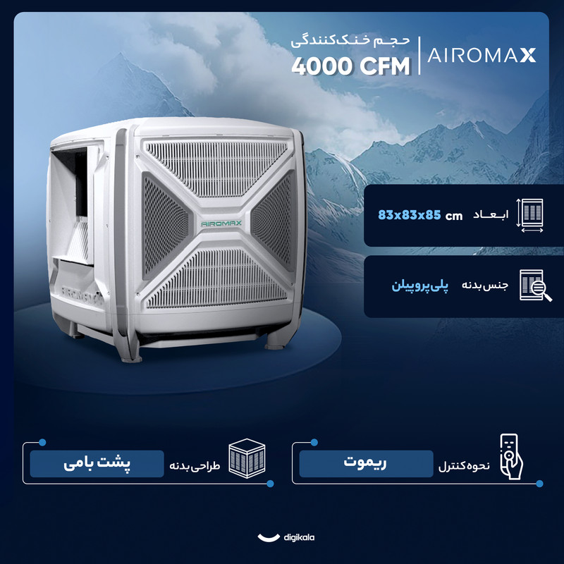 کولر آبی سلولزی 4000 ایرومکس مدل بغل زن AM40