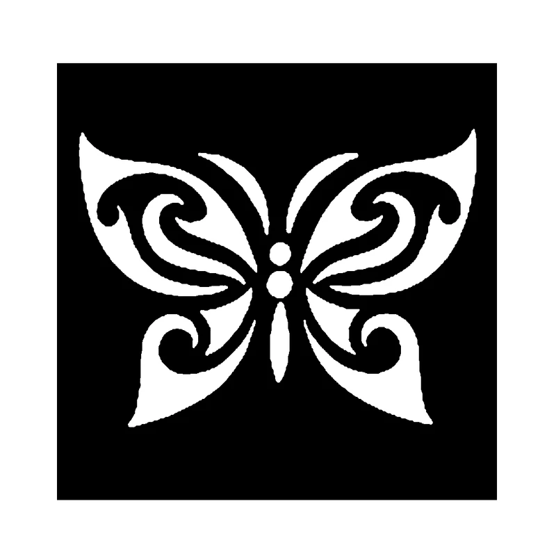 شابلون باتیس آرت طرح پروانه کد 046