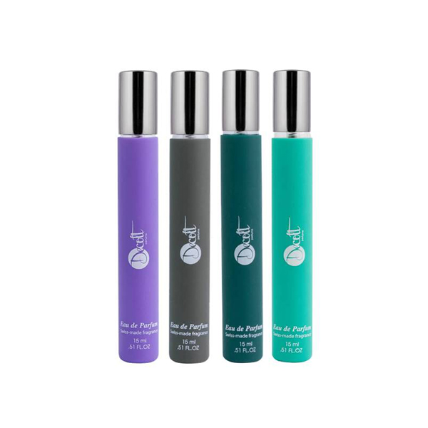 عطر جیبی دکلت مدل 266 حجم 15 میلی لیتر مجموعه 4 عددی