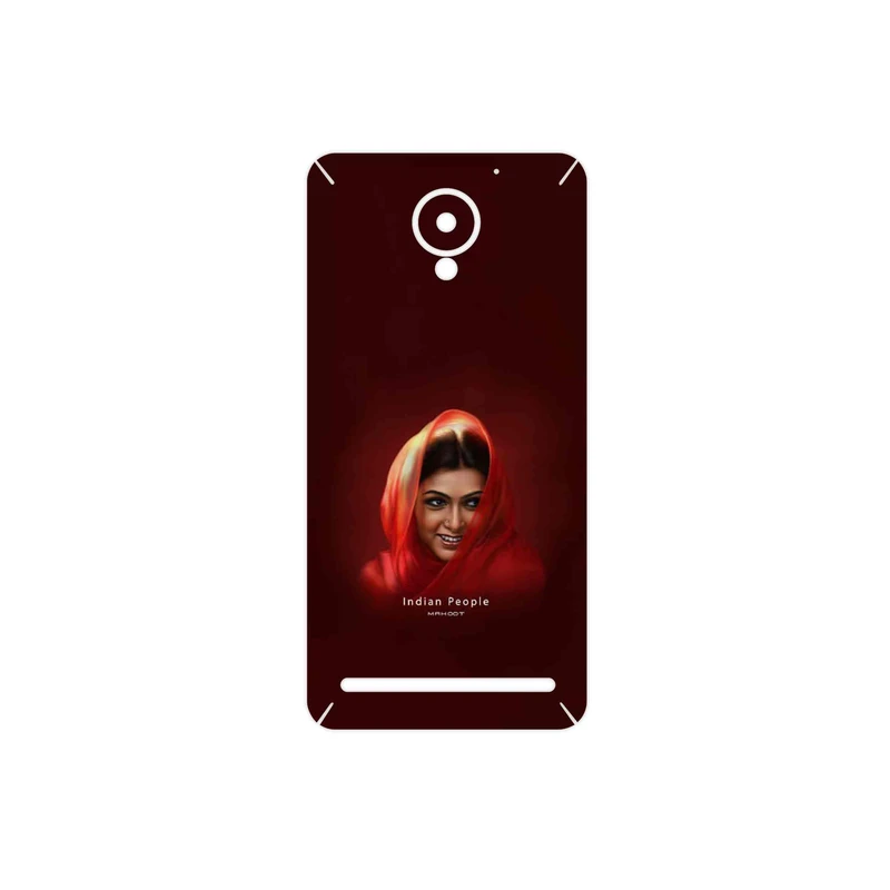 برچسب پوششی ماهوت مدل Portrait of an Indian Woman مناسب برای گوشی موبایل لنوو Vibe C2