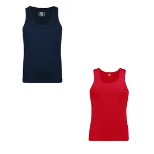 زیرپوش رکابی یقه گرد مردانه برهان تن پوش مدل 1003-3 بسته دو عددی