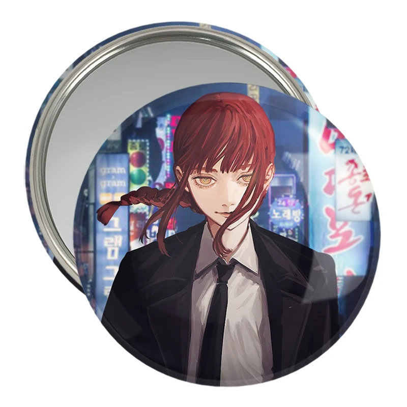 آینه جیبی خندالو مدل ماکیما انیمه مرد اره ای Chainsaw Man  کد 17936