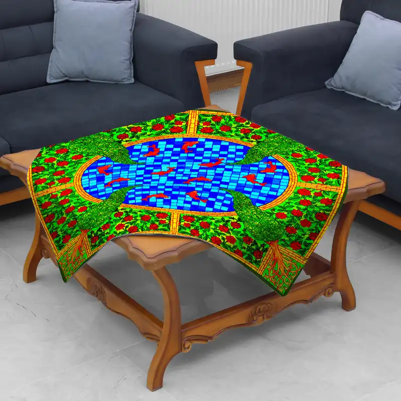 رومیزی طرح ماهی هفت سین نوروز کد 9270