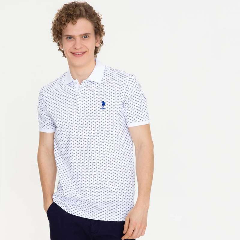 پولوشرت آستین کوتاه مردانه یو اس پولو مدل 50249163-VR013