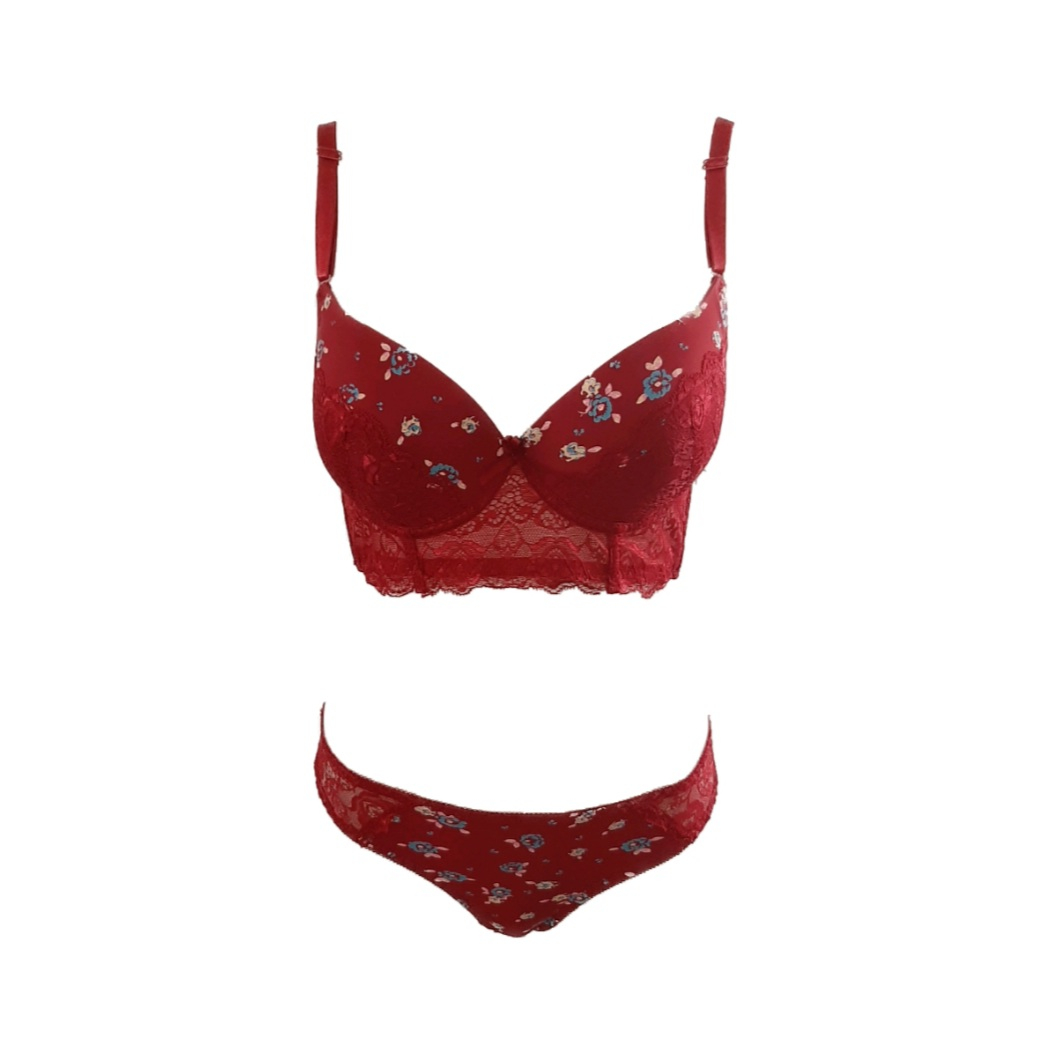 ست شورت و سوتین زنانه مدل ۱۳۰ رنگ قرمز