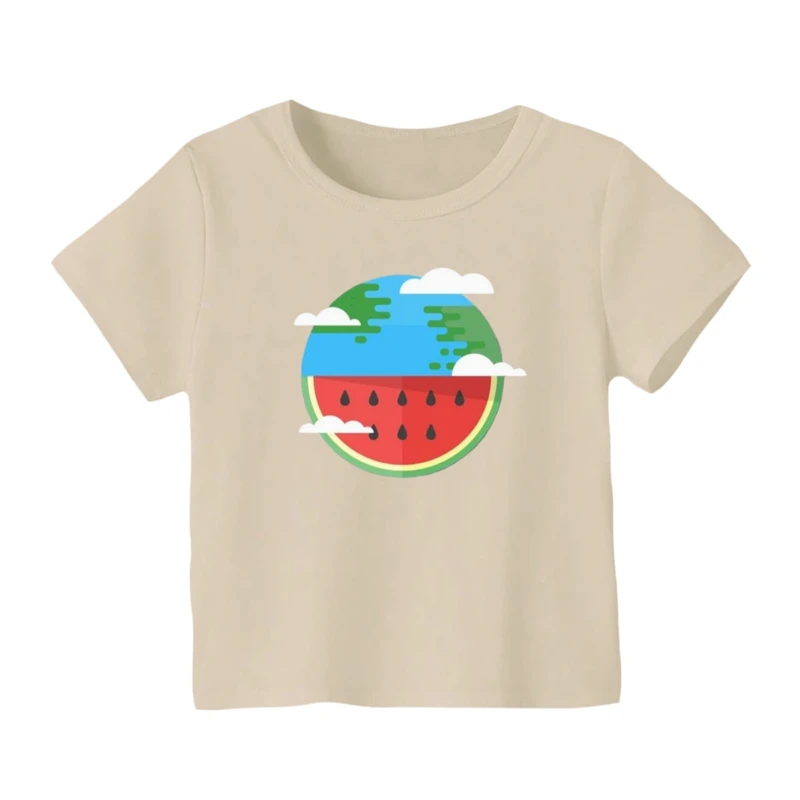 تی شرت آستین کوتاه بچگانه مدل هندوانه یلدایی کد 27