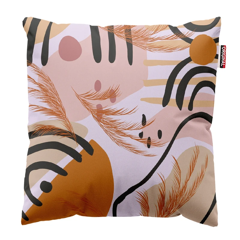 کوسن پاد آفرین مدل بوهو طرح مینیمال کد PK402838 سایز 40*40 سانتی متر