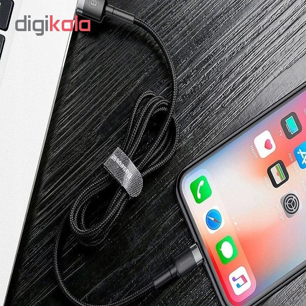 کابل تبدیل USB به لایتنینگ باسئوس مدل cafule طول 1 متر