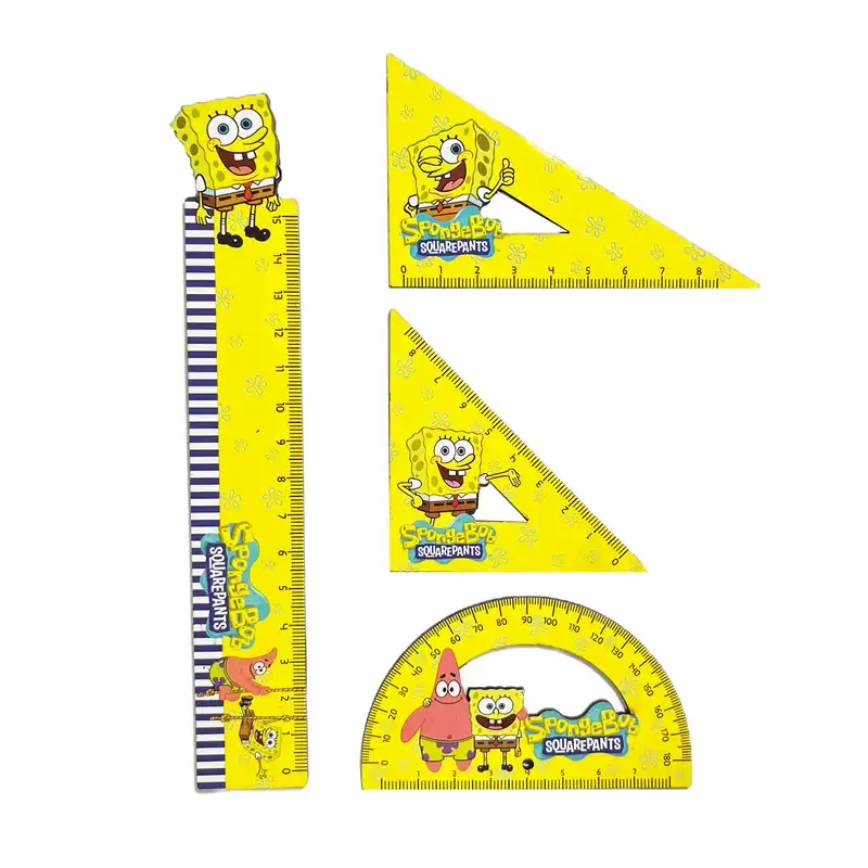 خط کش مدل باب اسفنجی و پاتریک مجموعه 4 عددی