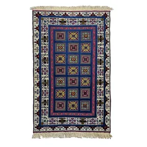 گلیم فرش دستبافت ذرع و نیم کد ۱۵۳