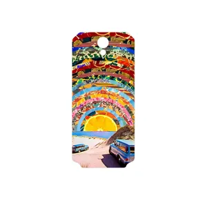 MAHOOT Collage of Orange Sky Cover Sticker for HTC Desire 620