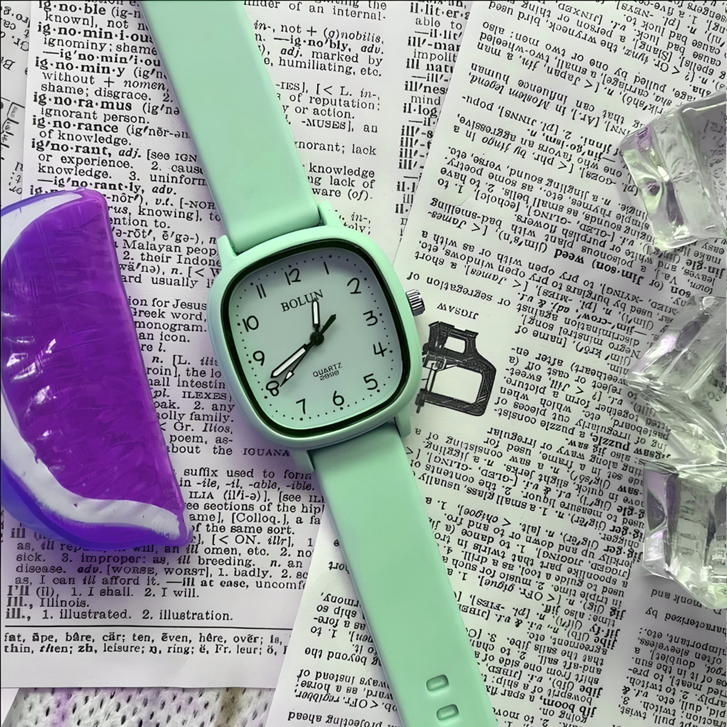 ساعت مچی عقربه ای بولون مدل بند پیو ضد آلرژی 1