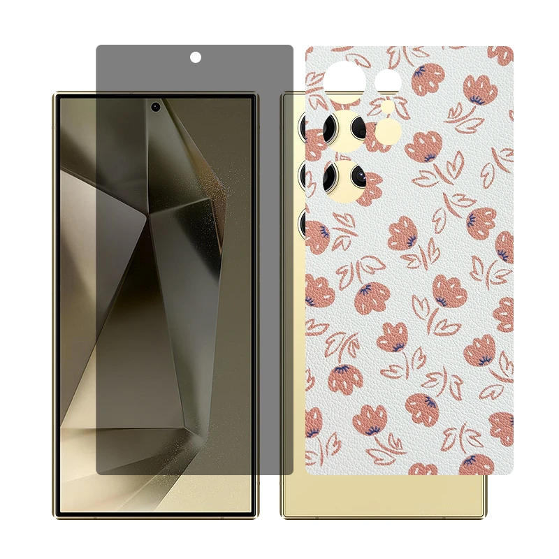 محافظ صفحه نمایش حریم شخصی گلس مدل Together مناسب برای گوشی موبایل سامسونگ Galaxy S22 Ultra به همراه برچسب پوششی پشت گوشی