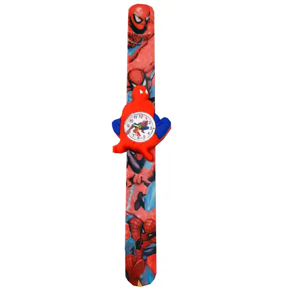 ساعت مچی عقربه ای بچگانه مدل مردعنکبوتی کد 600