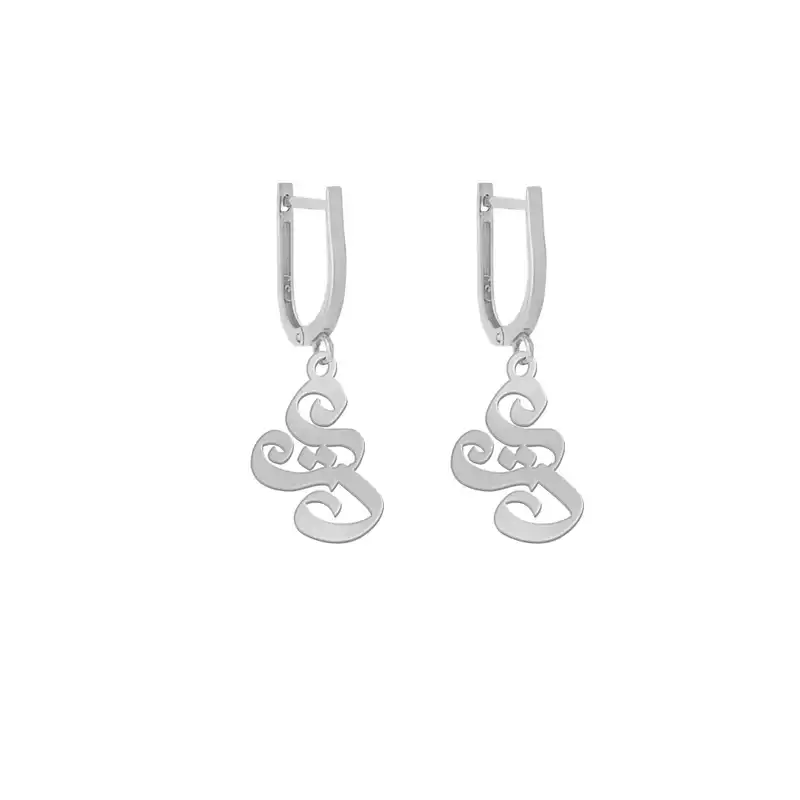 گوشواره نقره زنانه لیردا مدل اسم دریا gosh sss 58