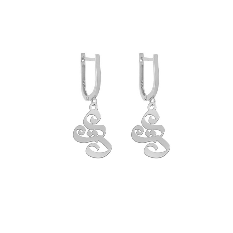 گوشواره نقره زنانه لیردا مدل اسم دریا gosh sss 58