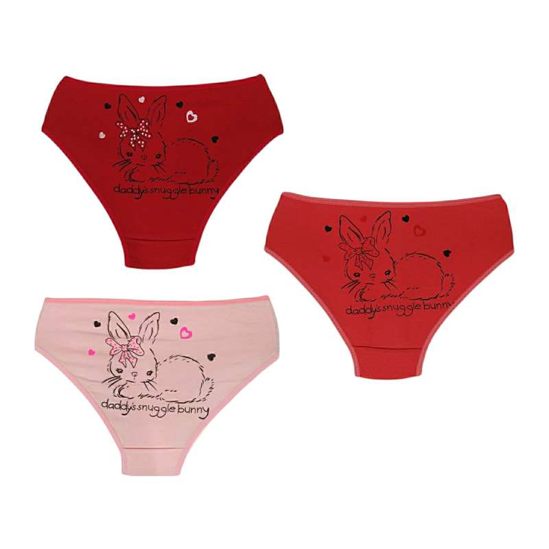 شورت دخترانه مدل پشت چاپ کد 1103 مجموعه 3 عددی