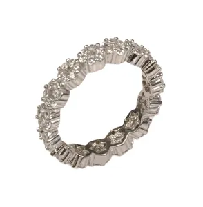 انگشتر نقره زنانه مدل تمام گل زخیم