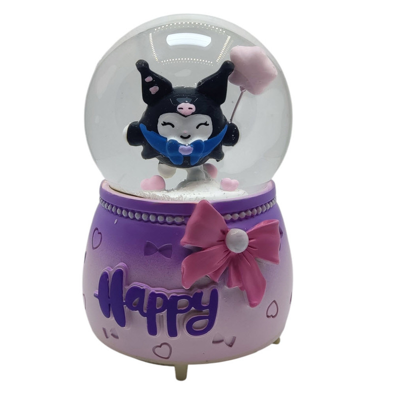 گوی موزیکال مدل چراغ دار طرح کرومی