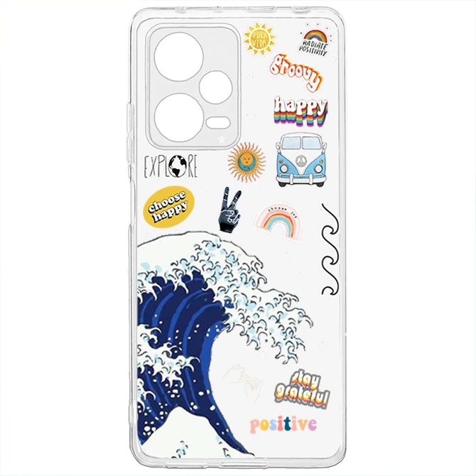 کاور طرح Wave مناسب برای گوشی موبایل شیائومی Redmi Note 12 Pro Plus