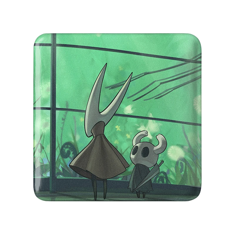 مگنت خندالو طرح بازی هالو نایت (Hollow Knight) مدل مربعی کد 33002