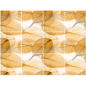 تایل سقفی آسمان مجازی طرح برگ درختان کد ST 4037-12 سایز 60x60 سانتی متر مجموعه 12 عددی