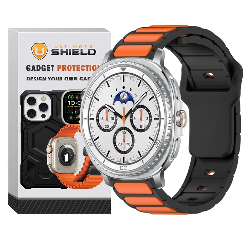 بند آلتیمیت شیلد مدل Flat NV8 SL مناسب برای ساعت هوشمند سامسونگ Galaxy Watch 8 40mm / Galaxy Watch 8 44mm / Galaxy Watch 8 Classic 46mm