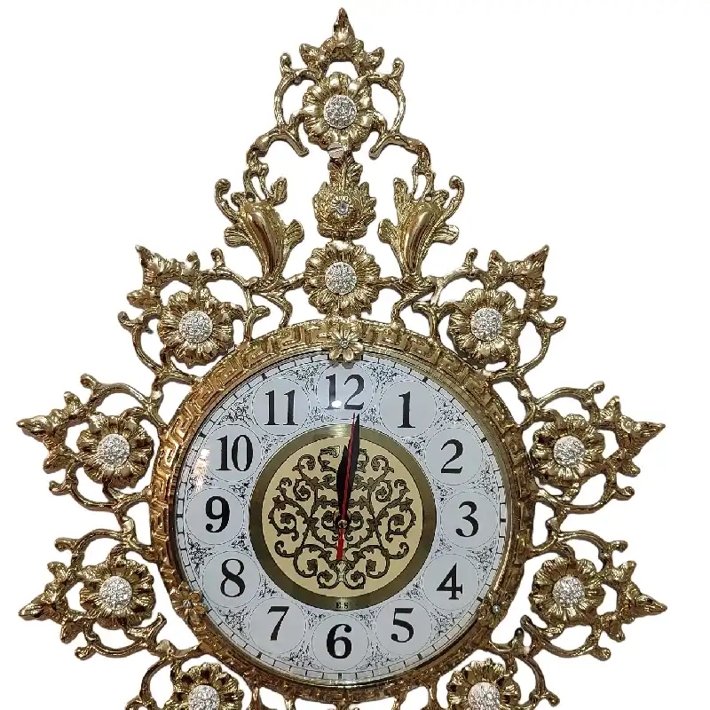 ساعت برنجی مدل الماس