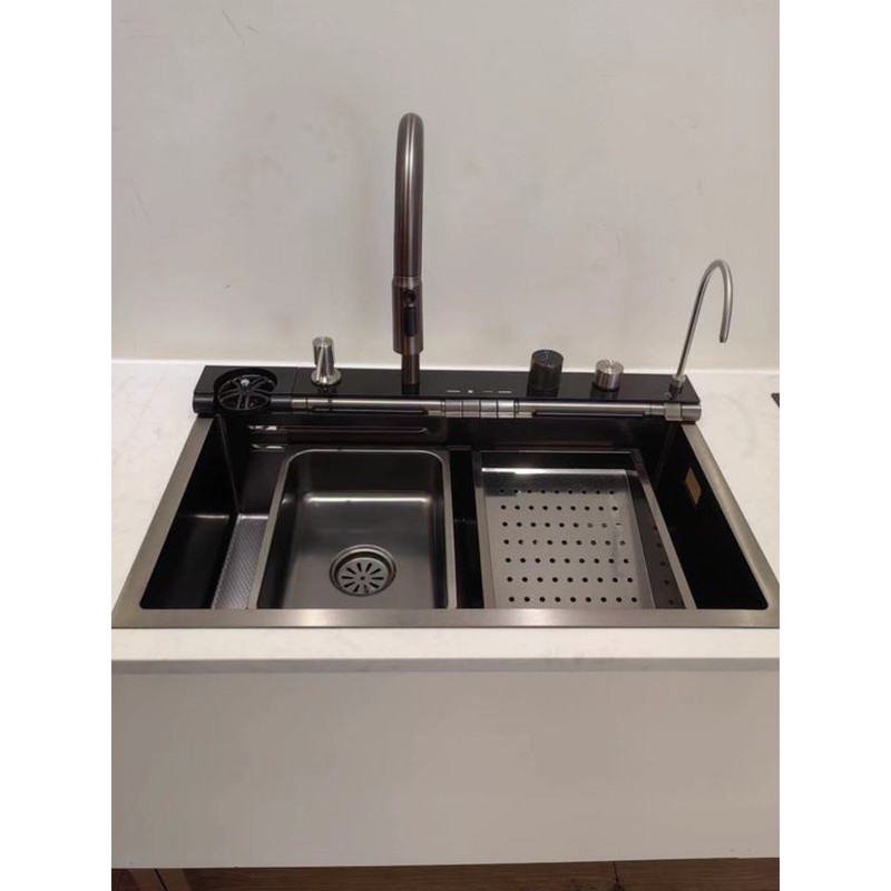 سینک ظرفشویی استیل مدل پيانويى ٧ كليد توكار