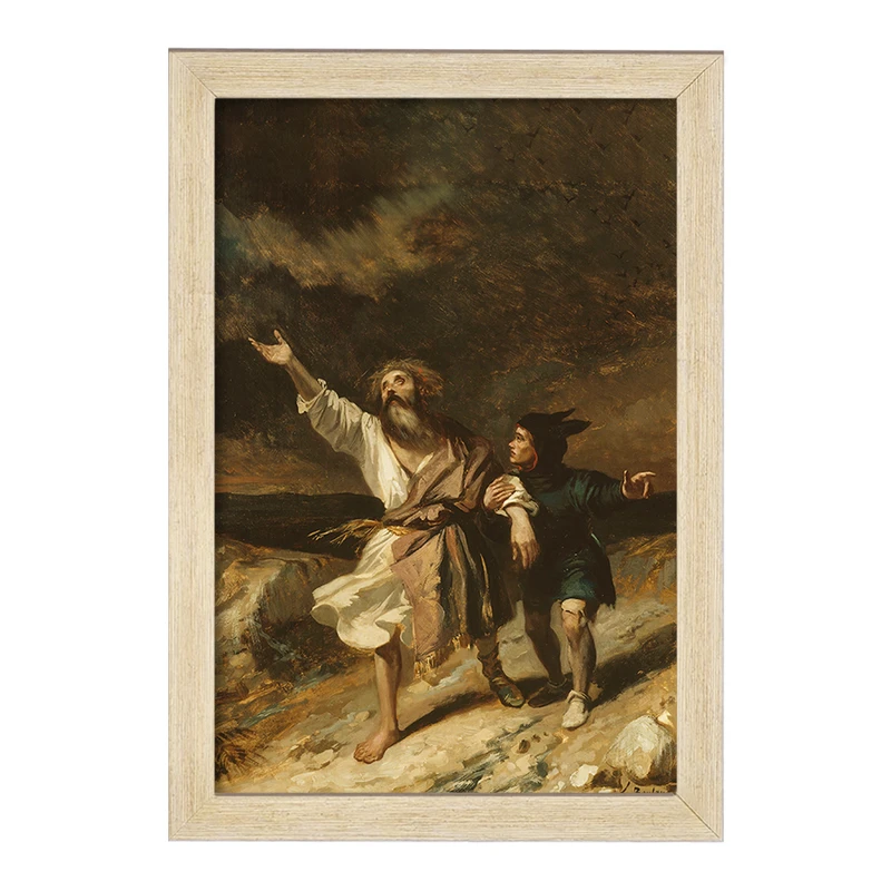 تابلو خندالو مدل نقاشی شاه لیر اثر لوئیس کاندید بولانجر کد F12318