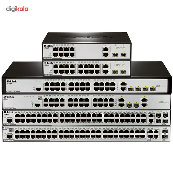 سوییچ گیگابیتی 24 پورت دی-لینک سری اکستاک مدل DES-3200-28P 1