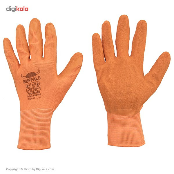 دستکش ایمنی پلی استر بوفالو مدل B1173