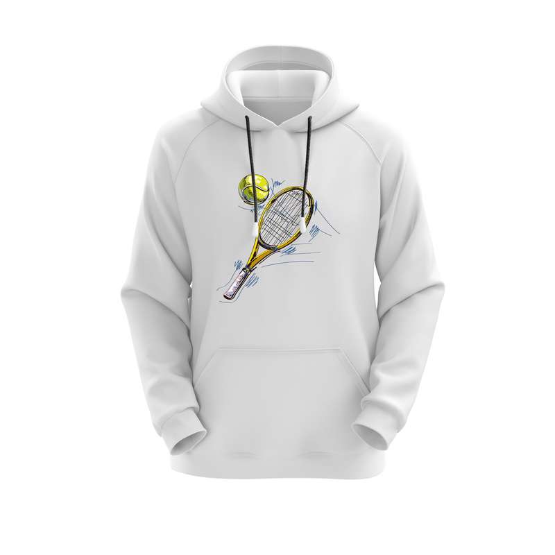 هودی زنانه مدل تنیس کد E62 رنگ سفید