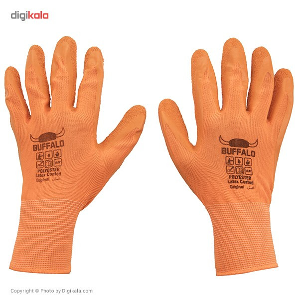 دستکش ایمنی پلی استر بوفالو مدل B1173