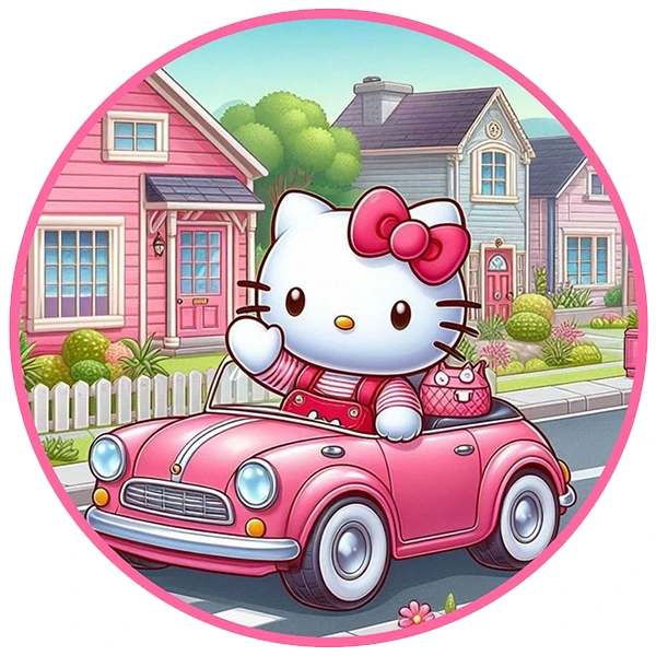 استیکر پارچه و لباس پاد آفرین طرح کیتی کد 4725