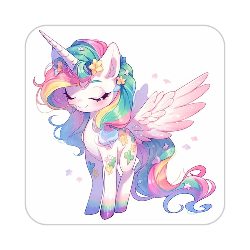 زیر لیوانی کاکتی طرح اسب تک شاخ و یونیکورن مدل mp33234