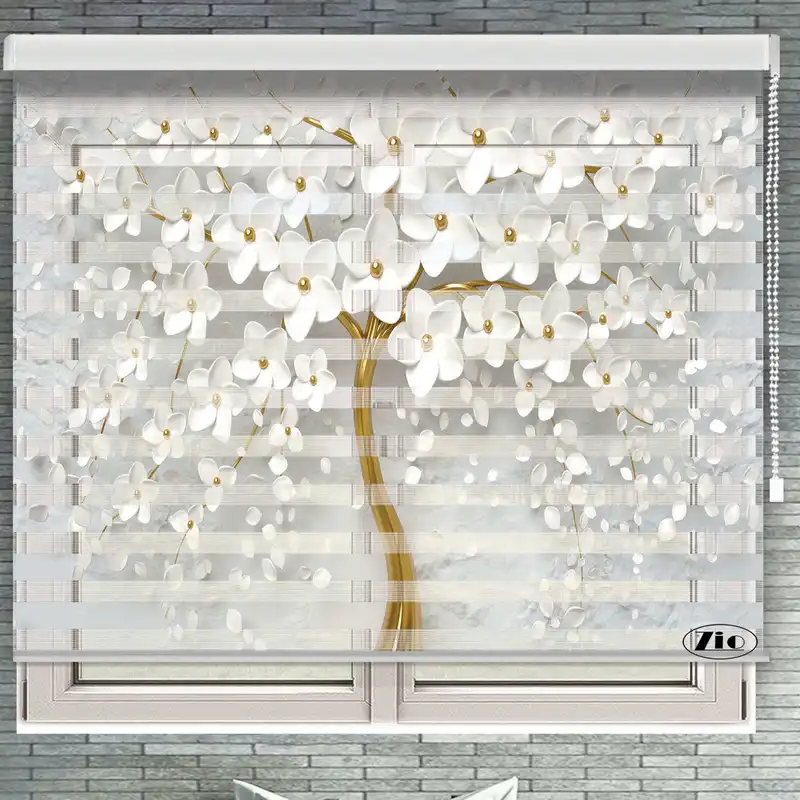 پرده زبرا زیو مدل 7019 سایز 150x150 سانتی متر