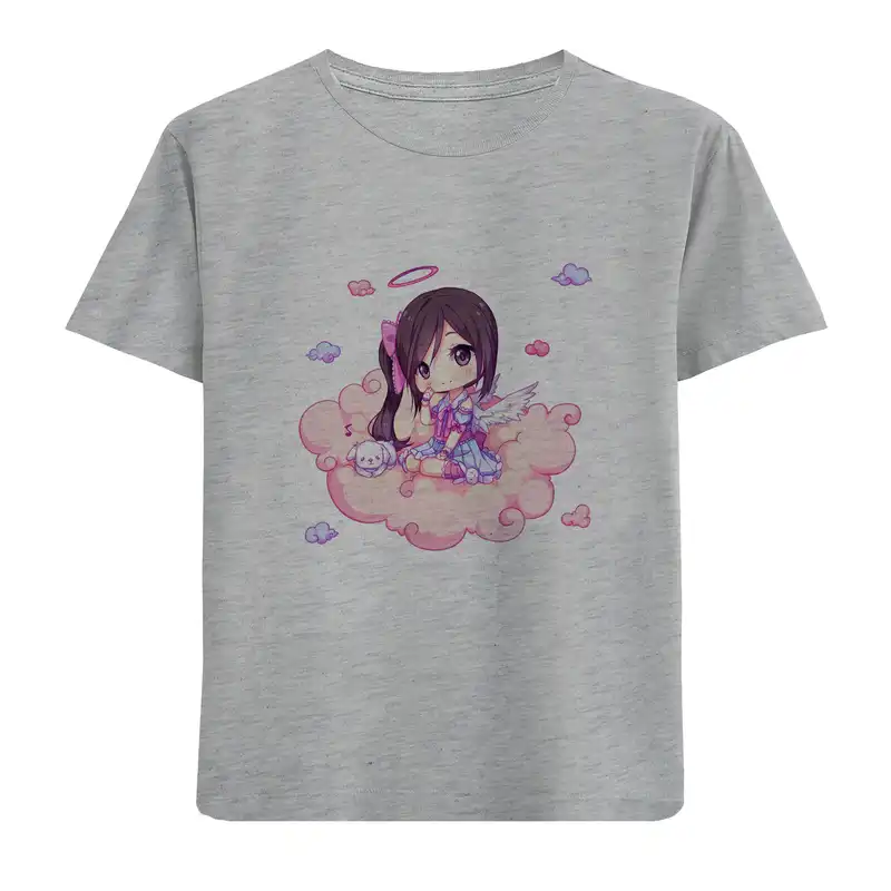 تی شرت آستین کوتاه بچگانه مدل دخترک D307