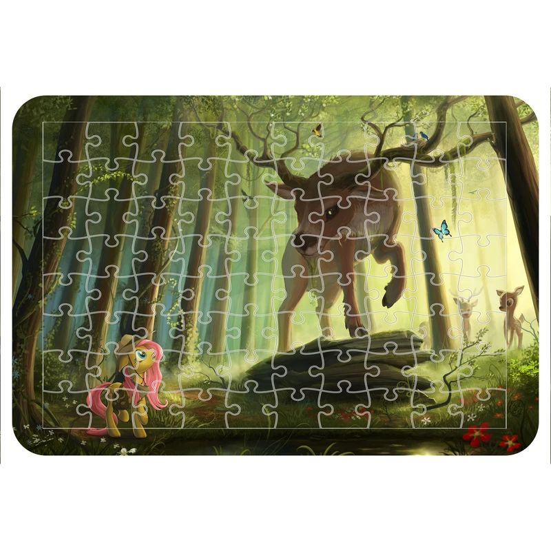 پازل 54 تکه اطلس آبی طرح کارتون یونیکورن  مدل P1513