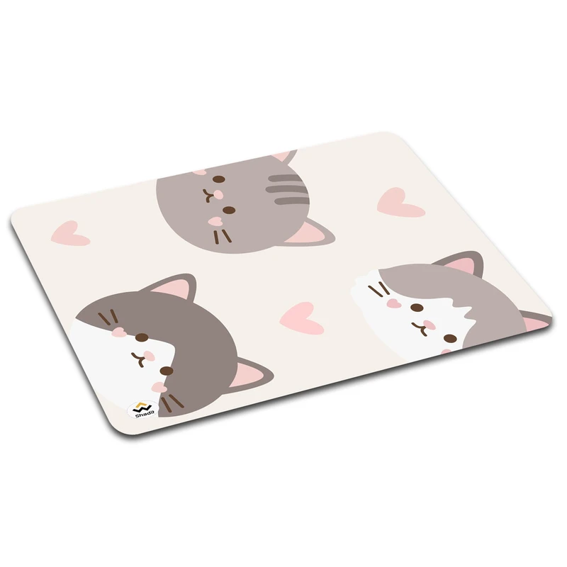 ماوس پد شادیت مدل گربه کیوت کد01 سایز 19*24 سانتی متر