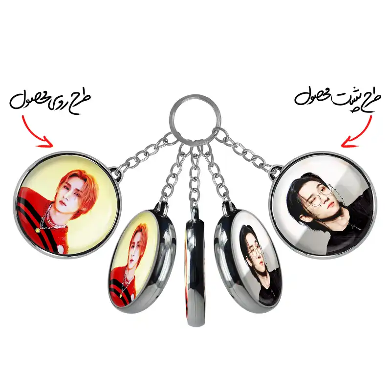 جاکلیدی خندالو طرح آی ام گروه مانستا اکس MONSTA X مدل دوطرفه کد 2111921114