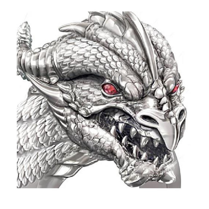 انگشتر زنانه مدل اژدها کد F340