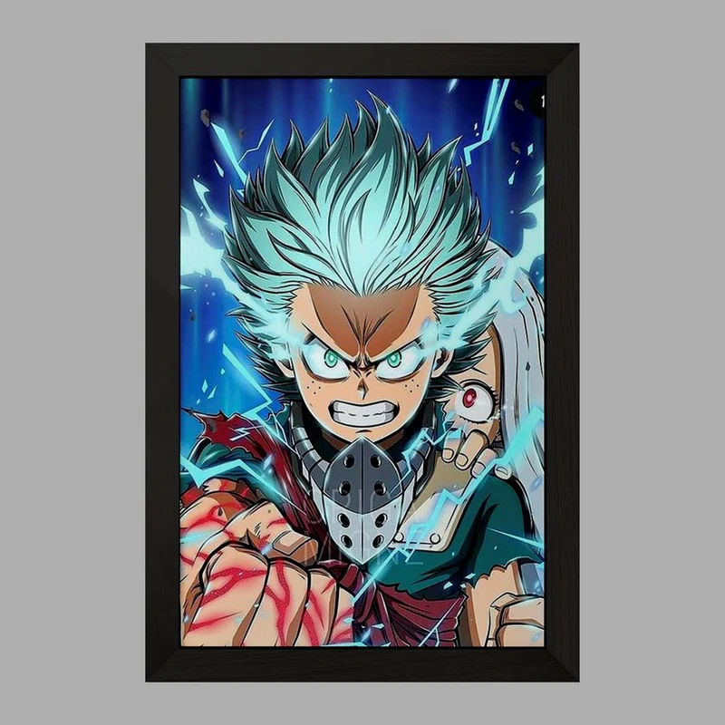 تابلو خندالو مدل دکو انیمه آکادمی قهرمان من  کد 16143