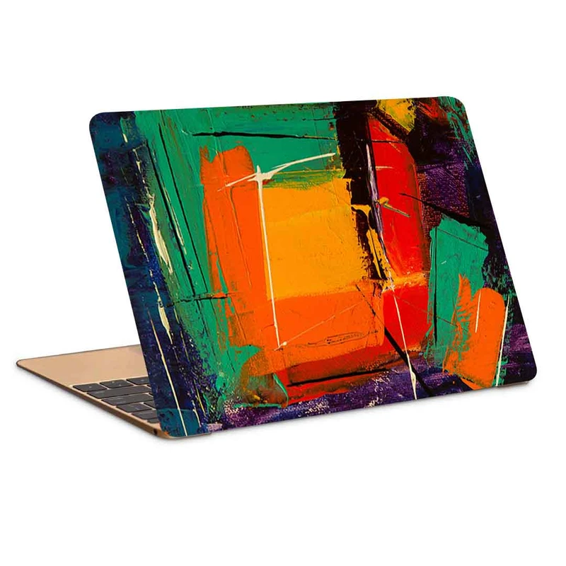 استیکر لپ تاپ طرح paint canvas abstraction 4 کد P-884 مناسب برای لپ تاپ 15.6 اینچ